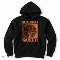 Cool Retro Scorpio Queen Afro Woman Hoodie thumb 0