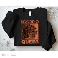 Cool Retro Scorpio Queen Afro Woman Sweatshirt thumb 2