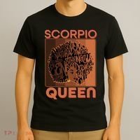 Cool Retro Scorpio Queen Afro Woman T-Shirt thumb 3