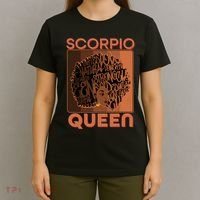 Cool Retro Scorpio Queen Afro Woman T-Shirt thumb 4