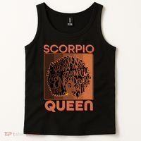 Cool Retro Scorpio Queen Afro Woman Tank Top thumb 2