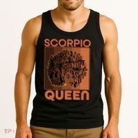 Cool Retro Scorpio Queen Afro Woman Tank Top thumb 3