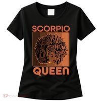 Cool Retro Scorpio Queen Afro Woman Women's T-Shirt thumb 0