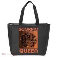 Cool Retro Scorpio Queen Afro Woman Tote Bag thumb 0