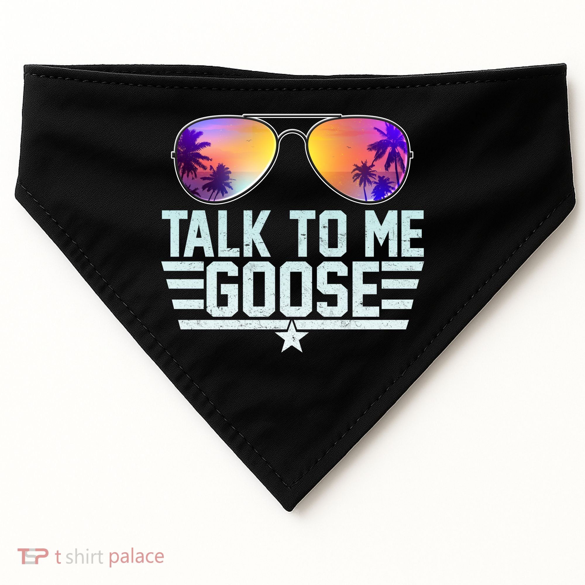 Cool Retro Talk To Me Goose USA-Made Doggie Bandana