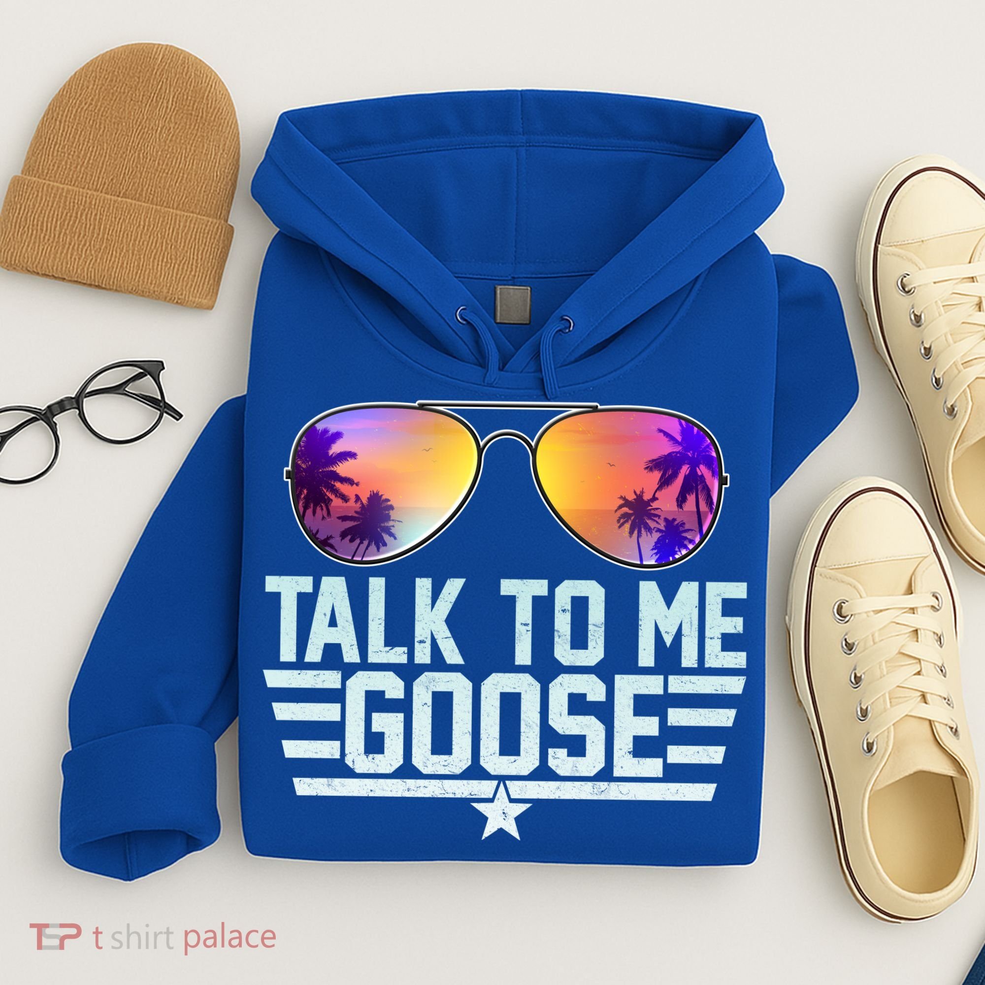 Cool Retro Talk To Me Goose Hoodie