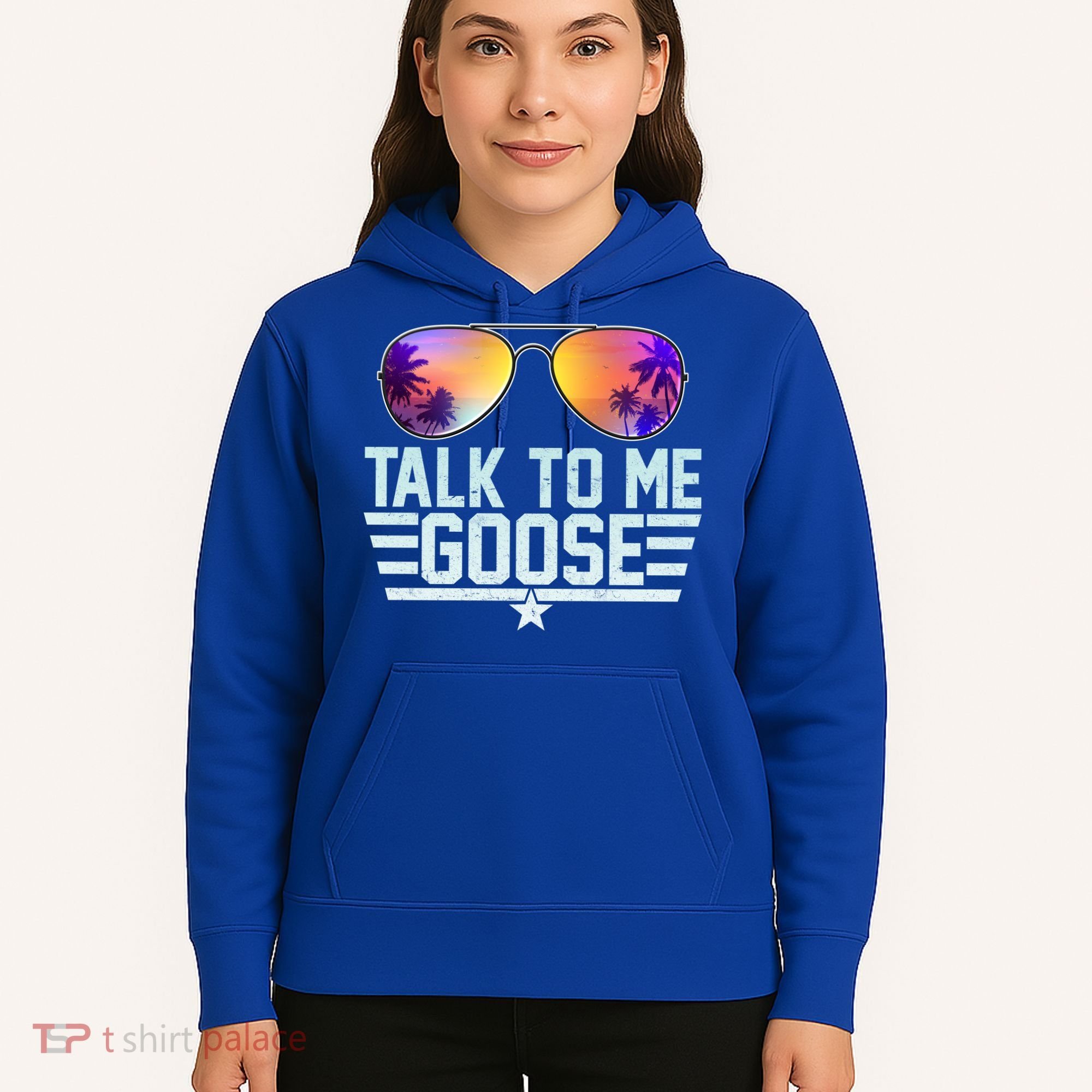 Cool Retro Talk To Me Goose Hoodie