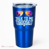 Cool Retro Talk To Me Goose Tumbler thumb 0