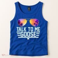 Cool Retro Talk To Me Goose Tank Top thumb 2