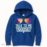 Cool Retro Talk To Me Goose Kids Hoodie thumb 0