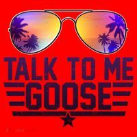 Cool Retro Talk To Me Goose Santa Hat thumb 1