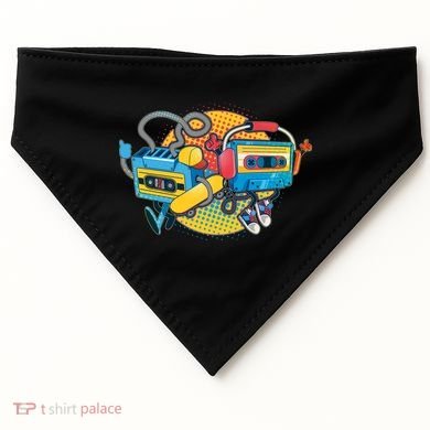 Cool Retro Tapes USA-Made Doggie Bandana