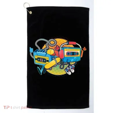 Cool Retro Tapes Golf Towel