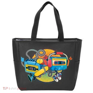 Cool Retro Tapes Tote Bag