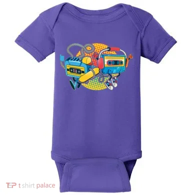Cool Retro Tapes Baby Bodysuit