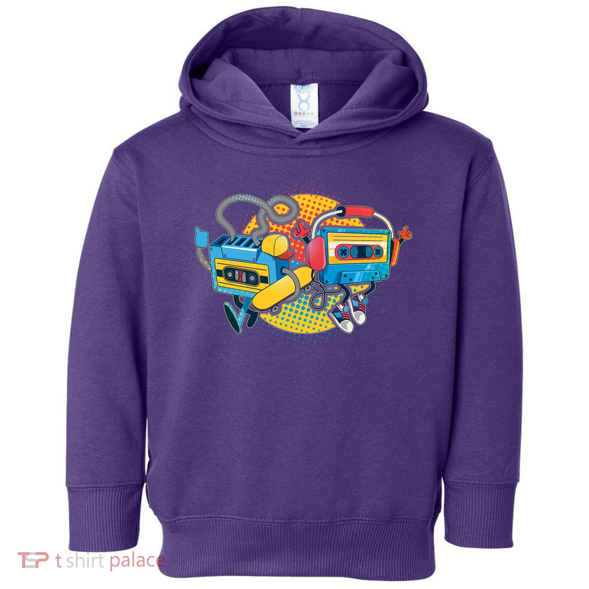 Cool Retro Tapes Toddler Hoodie