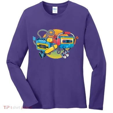 Cool Retro Tapes Women's Long Sleeve Shirt