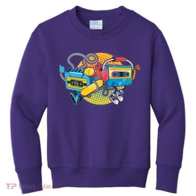 Cool Retro Tapes Kids Sweatshirt