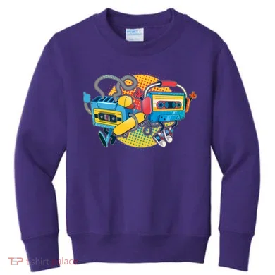 Cool Retro Tapes Kids Sweatshirt
