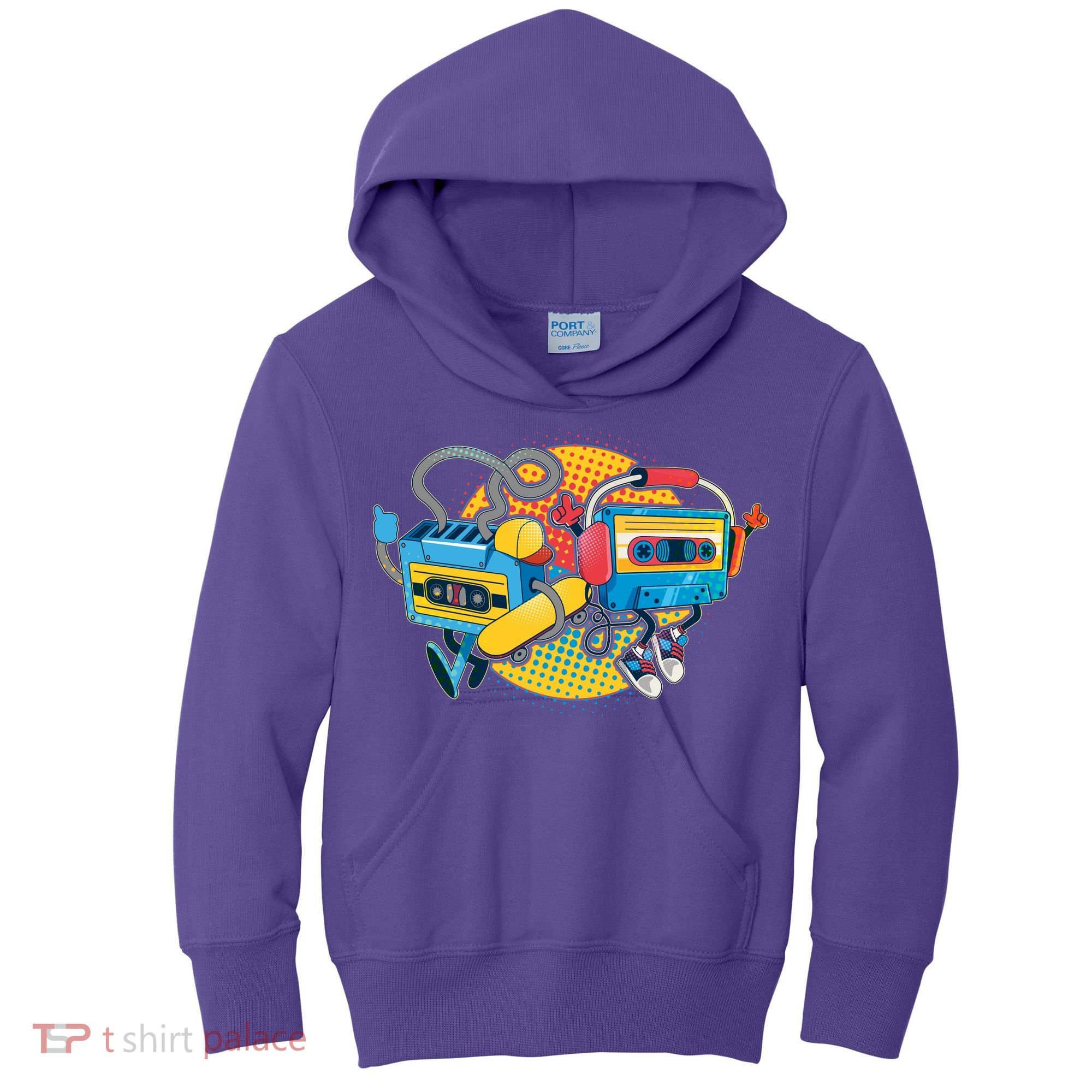 Cool Retro Tapes Kids Hoodie