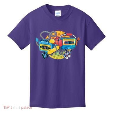 Cool Retro Tapes Kids T-Shirt