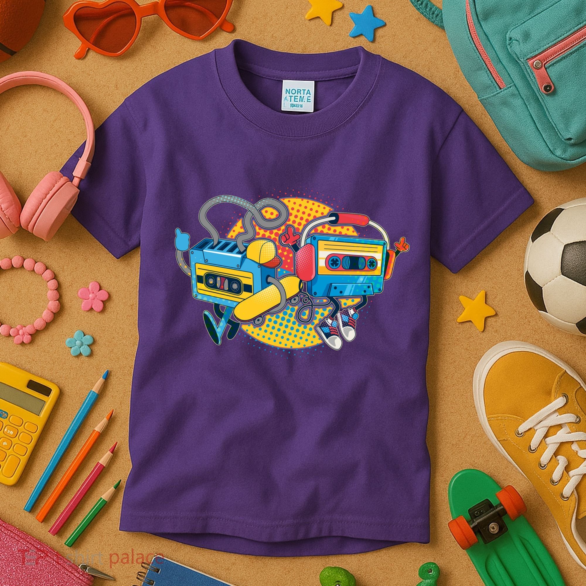 Cool Retro Tapes Kids T-Shirt
