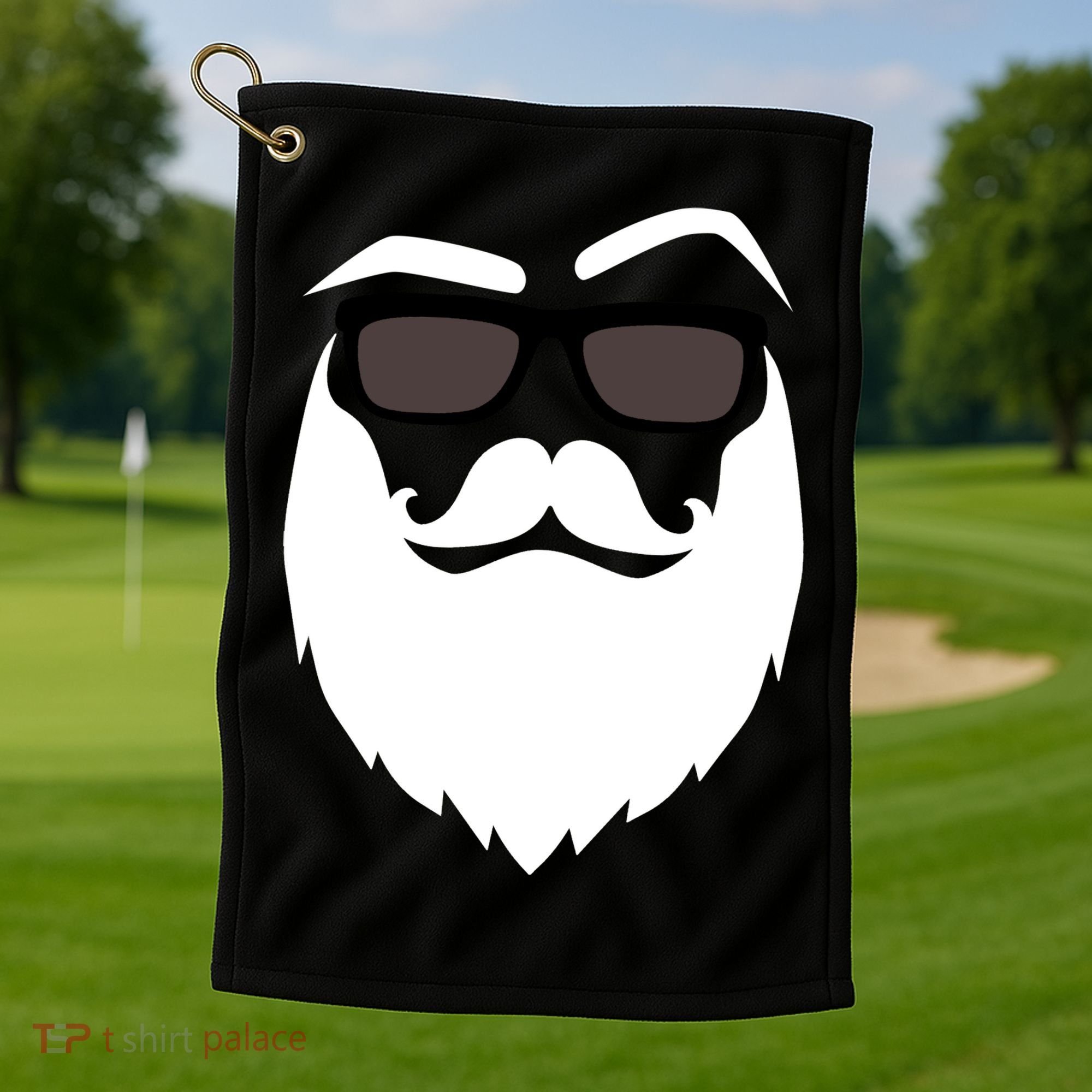 Cool Santa Clause Golf Towel