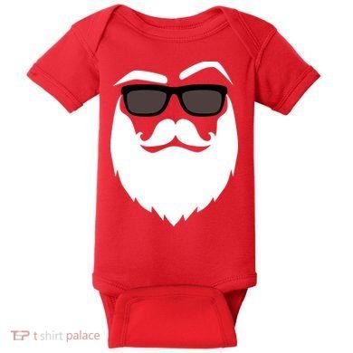 Cool Santa Clause Baby Bodysuit