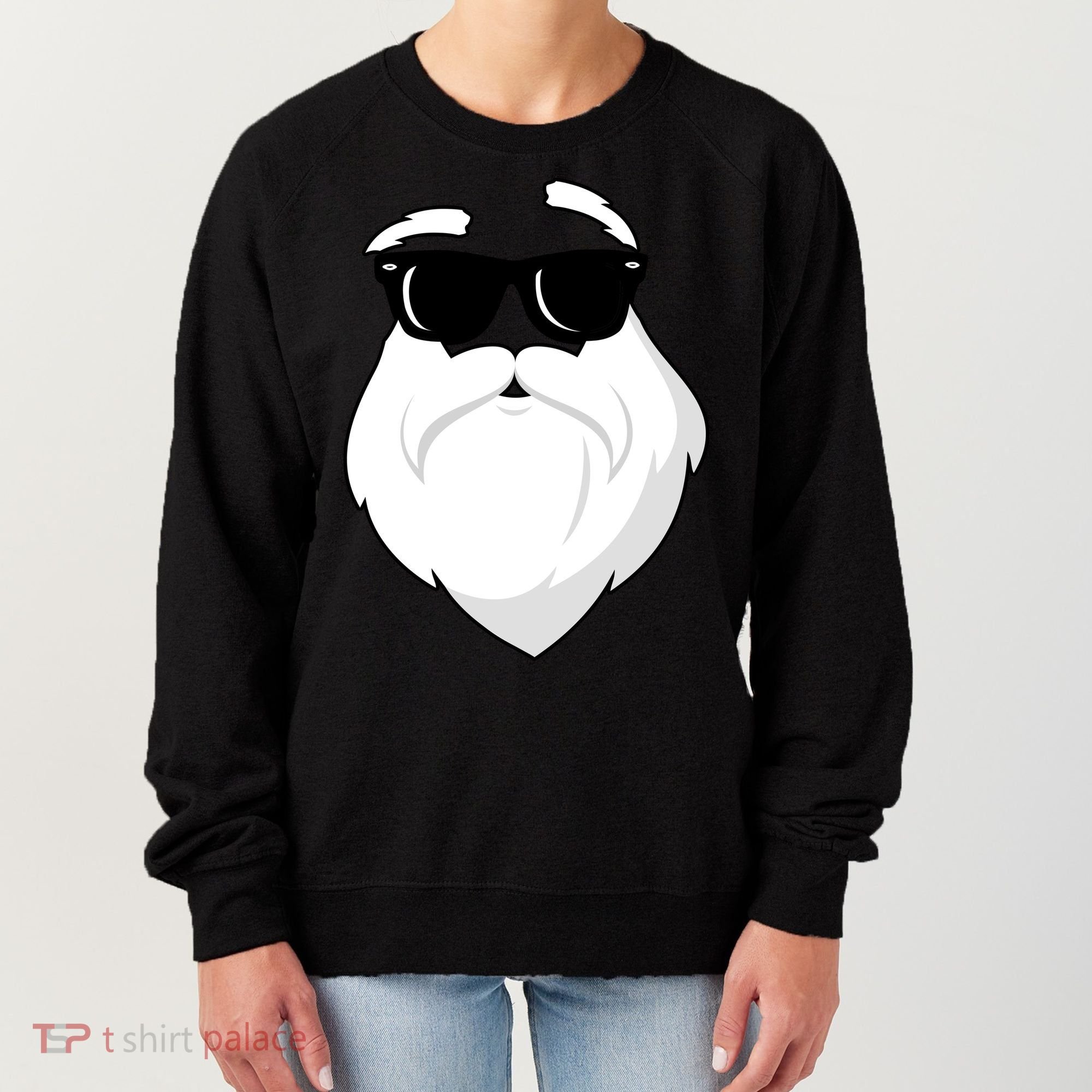 Cool Santa Face Women's Sweatshirt