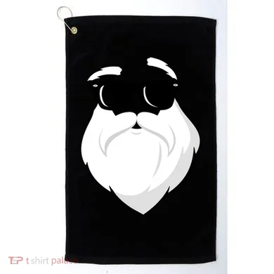 Cool Santa Face Golf Towel