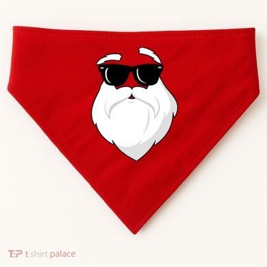 Cool Santa Face USA-Made Doggie Bandana