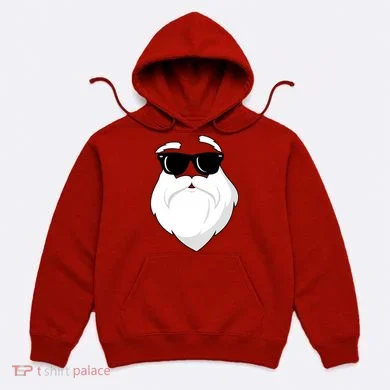 Cool Santa Face Hoodie