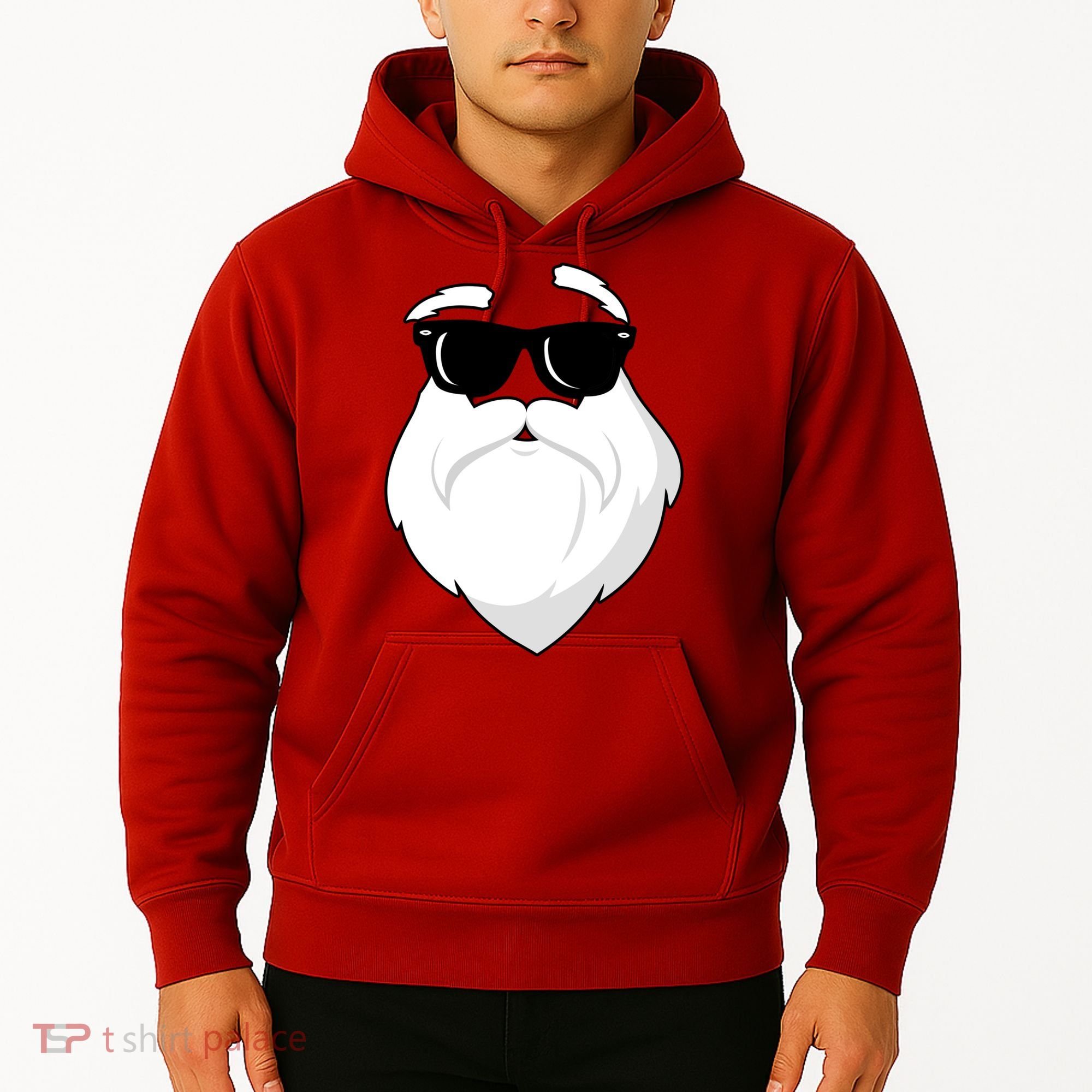Cool Santa Face Hoodie