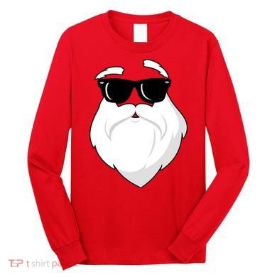 Cool Santa Face Long Sleeve Shirt