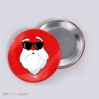 Cool Santa Face Button thumb 0