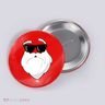Cool Santa Face Button