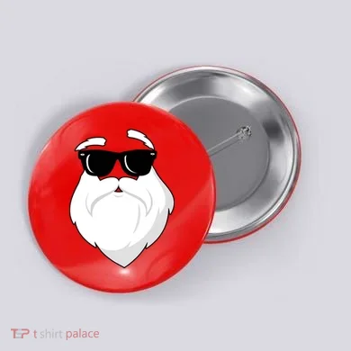 Cool Santa Face Button