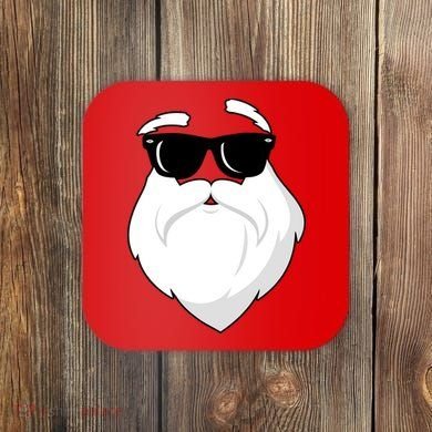 Cool Santa Face Coaster
