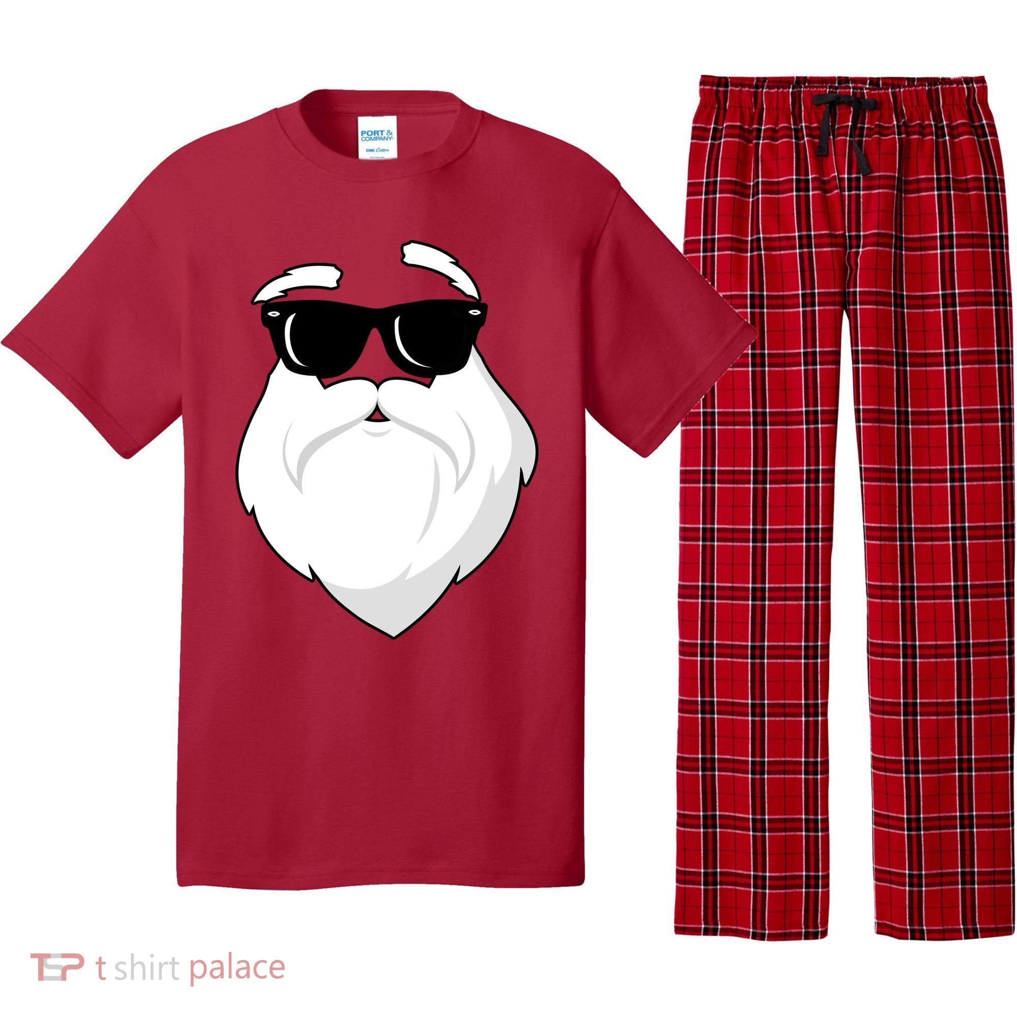 Cool Santa Face Pajama Set