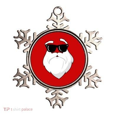 Cool Santa Face Ornament