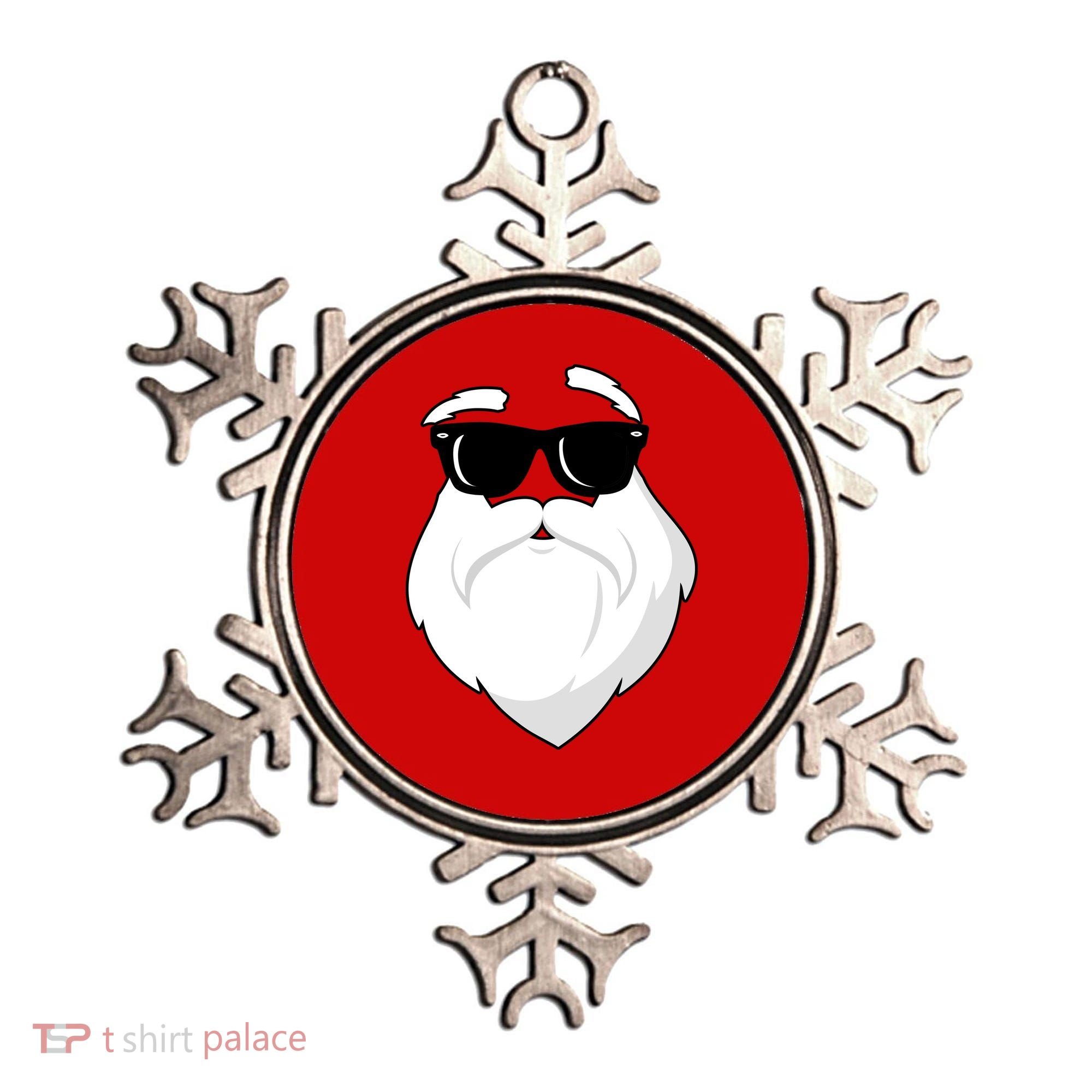 Cool Santa Face Ornament