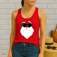 Cool Santa Face Women's Tank Top thumb 2
