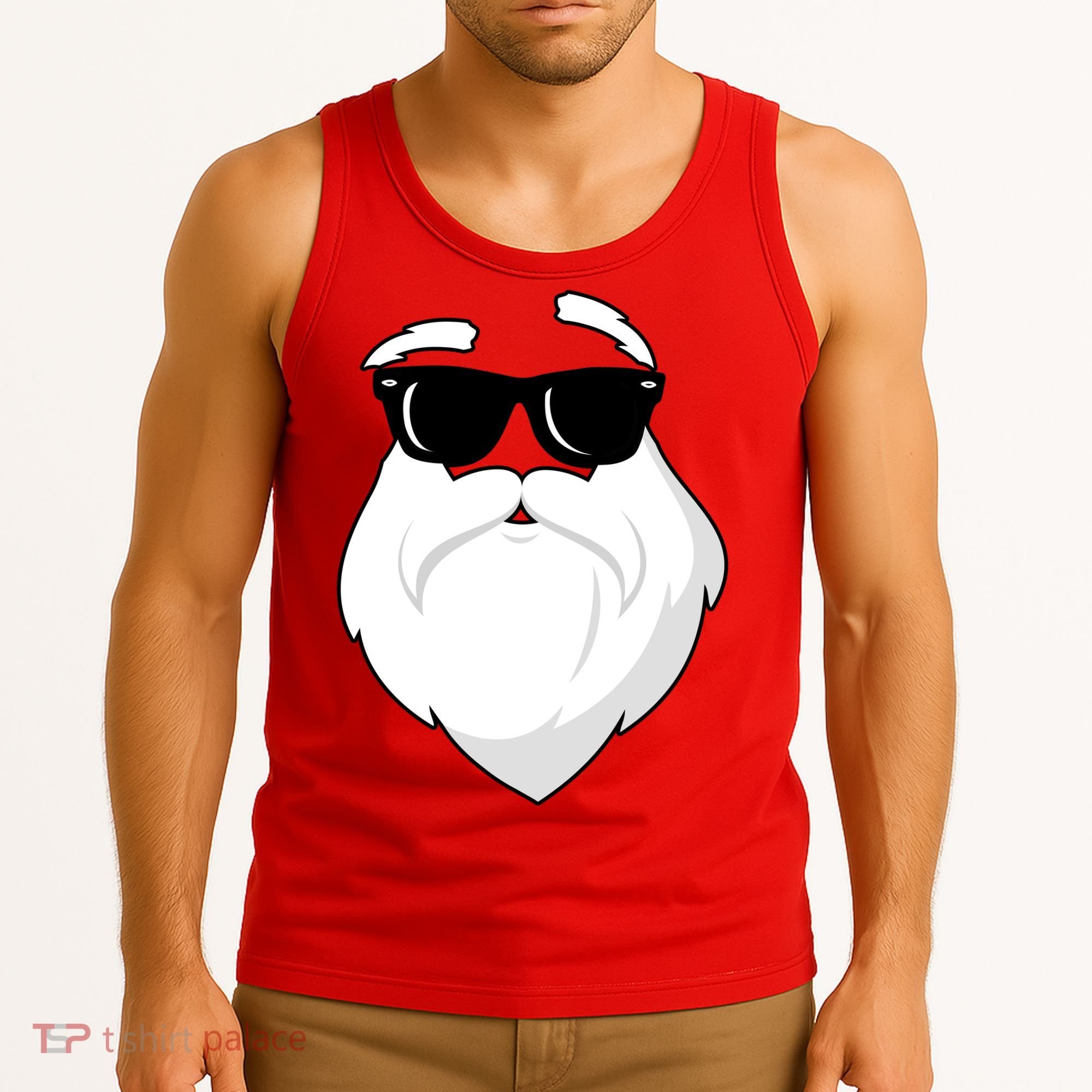 Cool Santa Face Tank Top