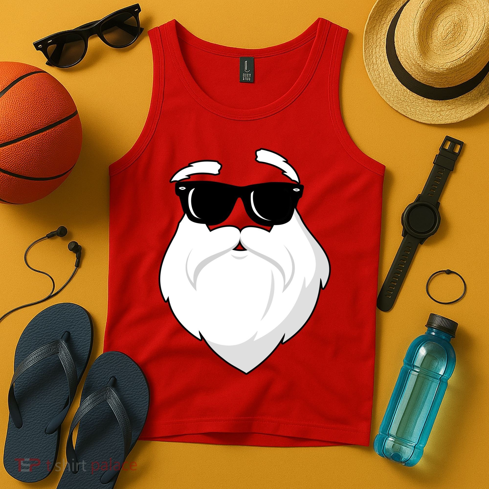 Cool Santa Face Tank Top