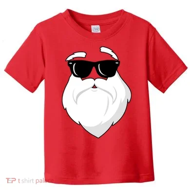 Cool Santa Face Toddler T-Shirt