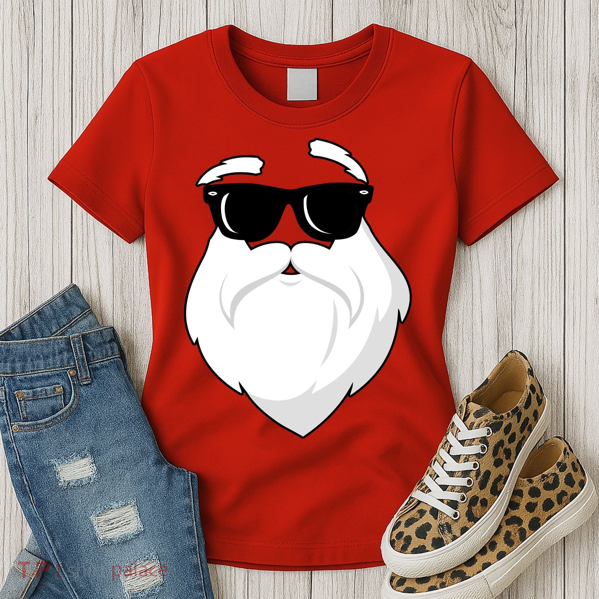 Cool Santa Face Women's T-Shirt