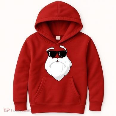 Cool Santa Face Kids Hoodie