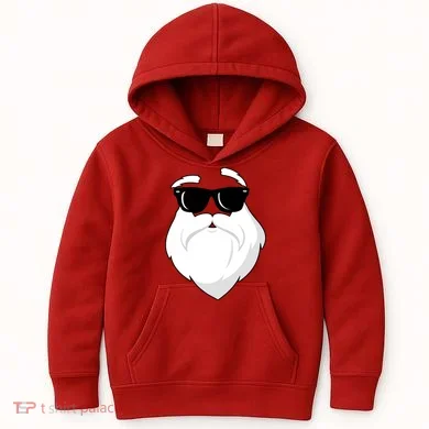 Cool Santa Face Kids Hoodie