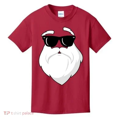 Cool Santa Face Kids T-Shirt