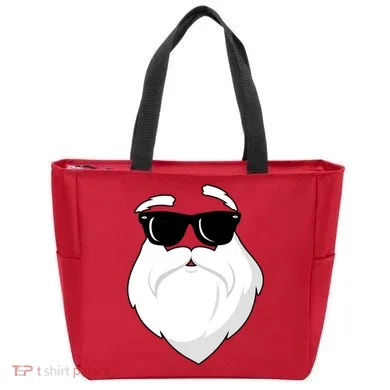 Cool Santa Face Tote Bag